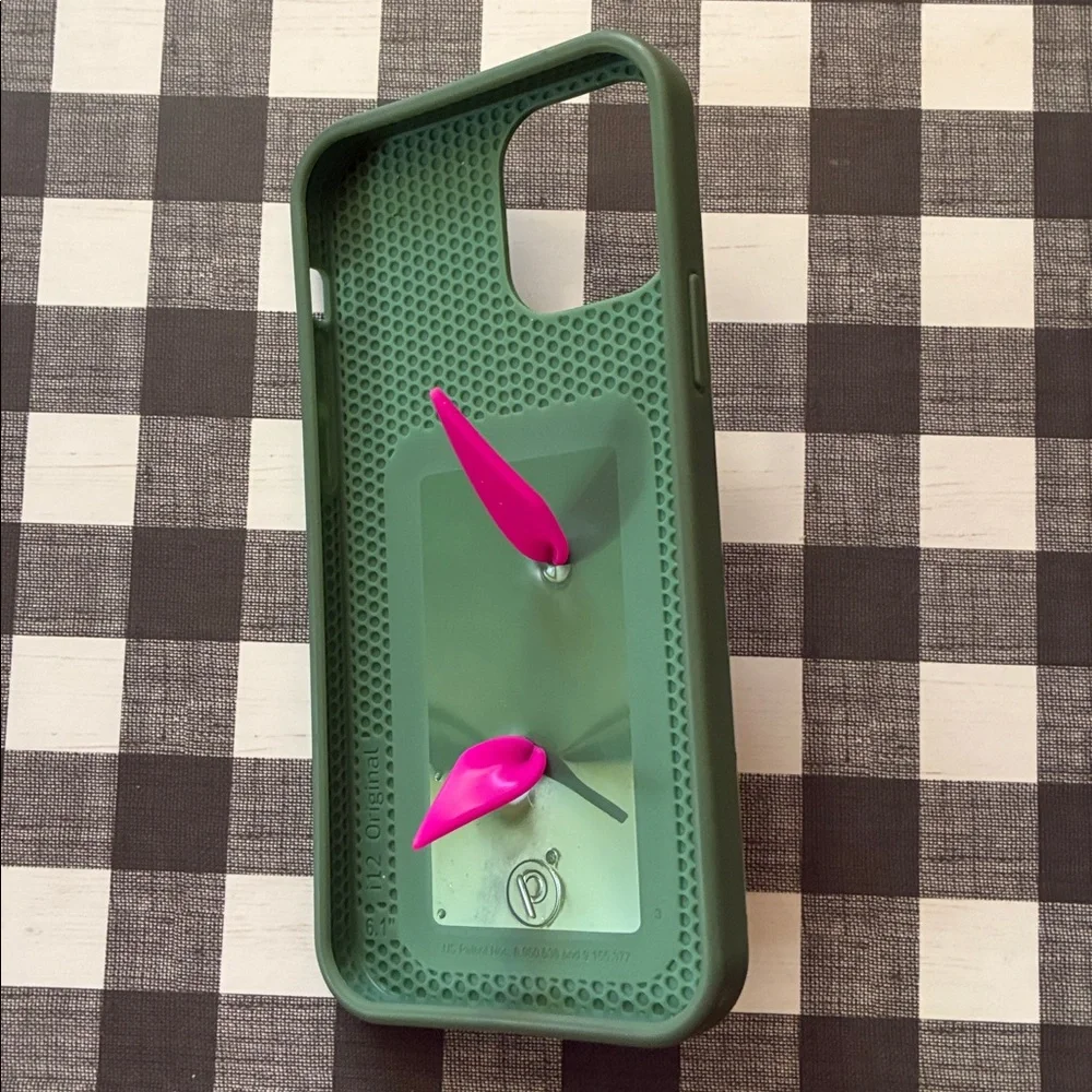 Loopy Case Lemon Print Phone Case with Pink Loopy Grip